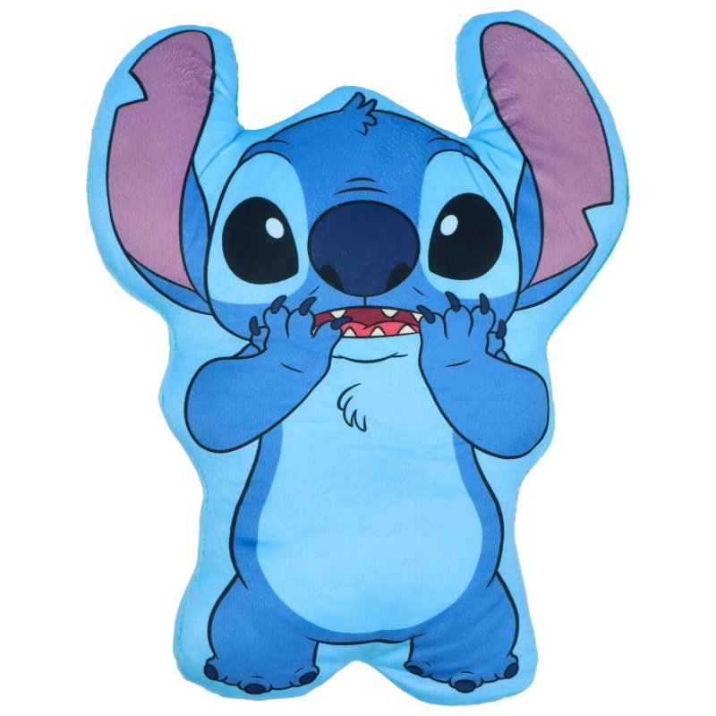 Dětský veselý polštářek s motivem Stitch, modrý
