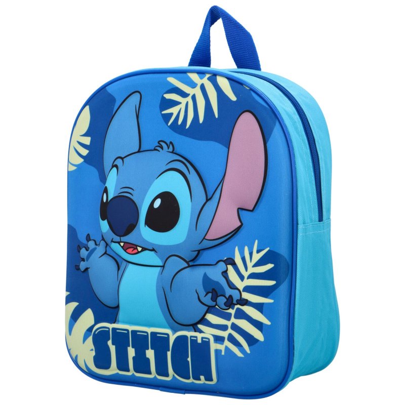 Dětský veselý batůžek s motivem, Stitch modrý