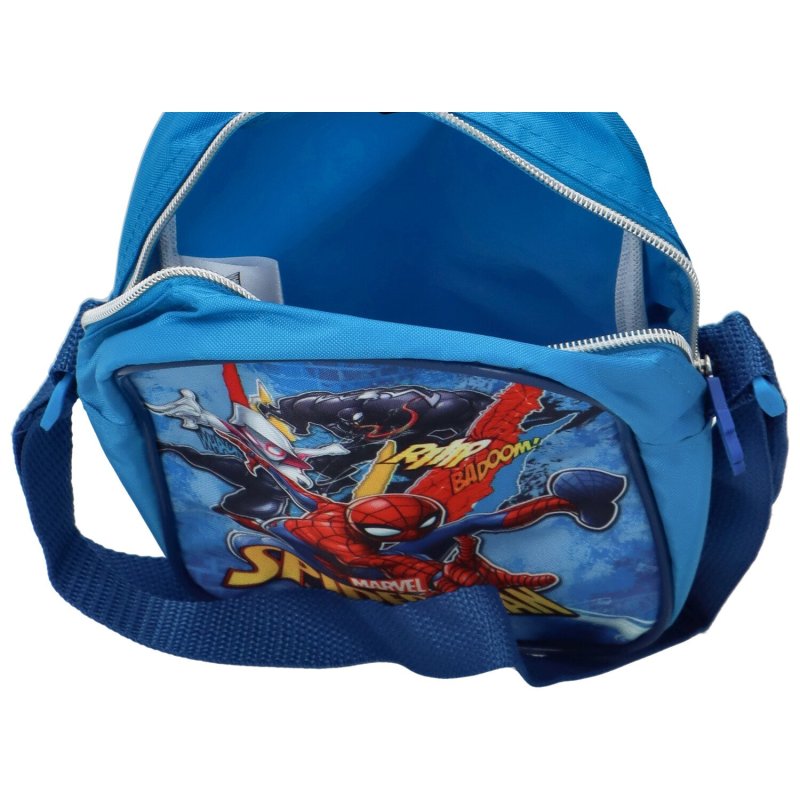 Dětská veselá crossbody taška Spiderman, modrá