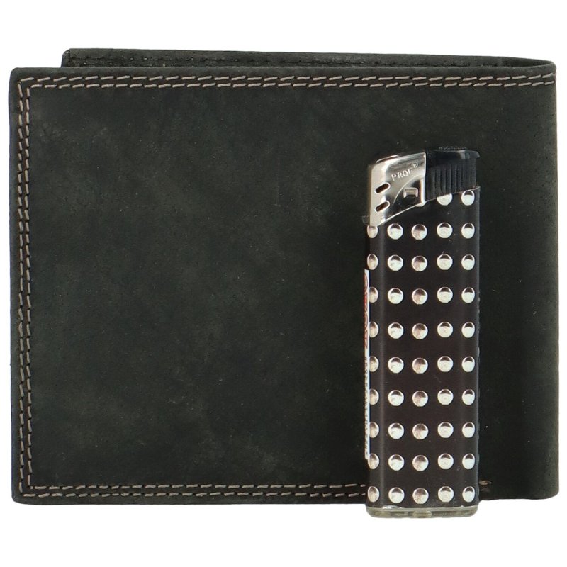 Pánská kožená peněženka Bellugio Silas, černá