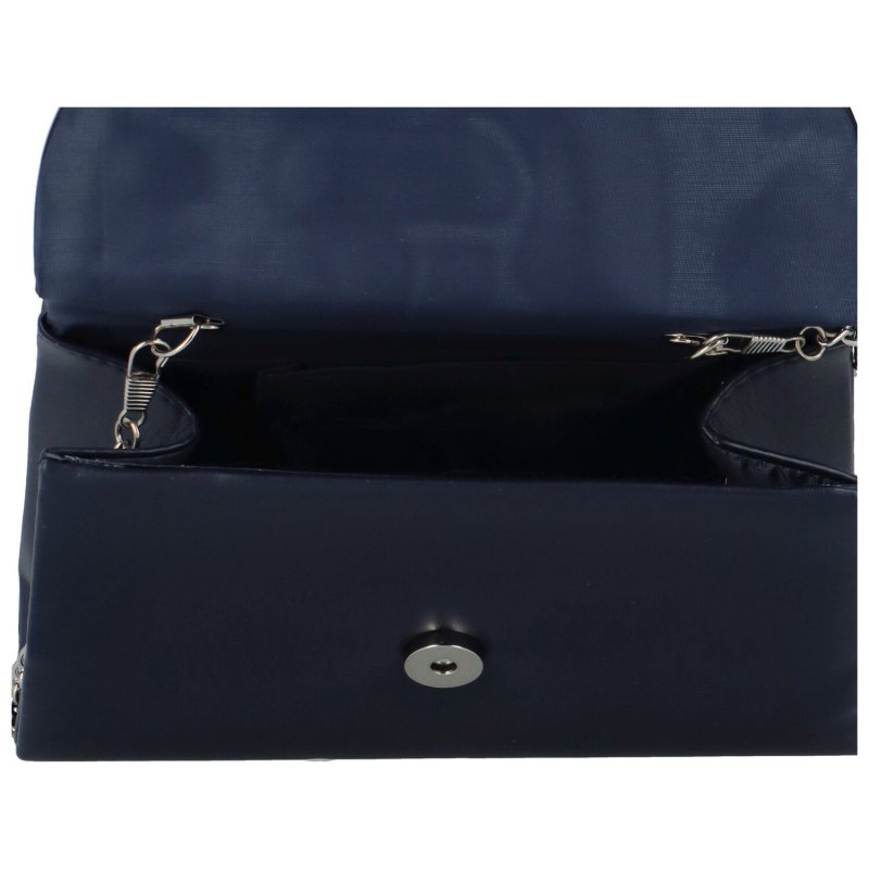 Dámská koženková malá kabelka do ruky Teonea, tmavě modrá