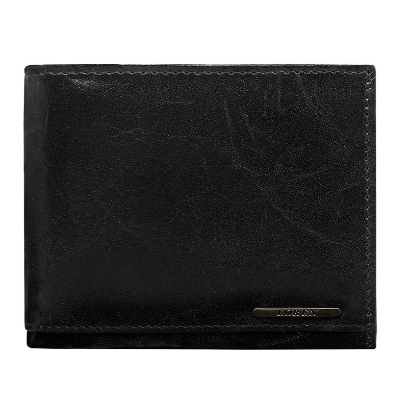 Pánská prostorná kožená peněženka Jiljí černá 