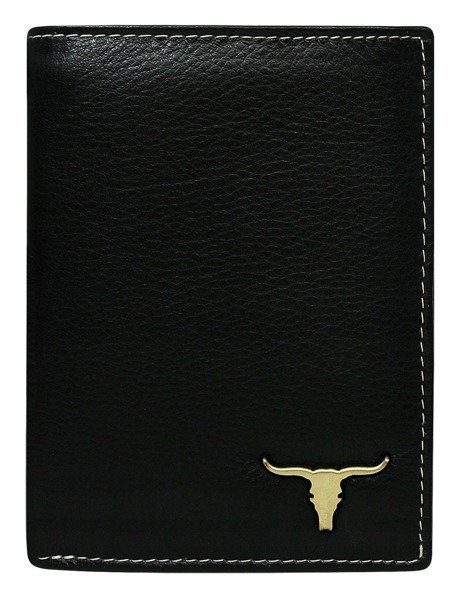 Pánská elegantní kožená peněženka Paolo, černá