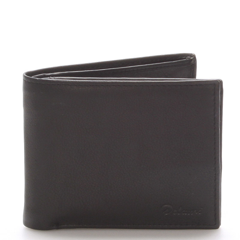 Pánská kožená peněženka DELAMI, černá