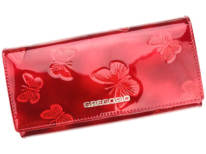 Luxusní dámská peněženka Butterfly, červená