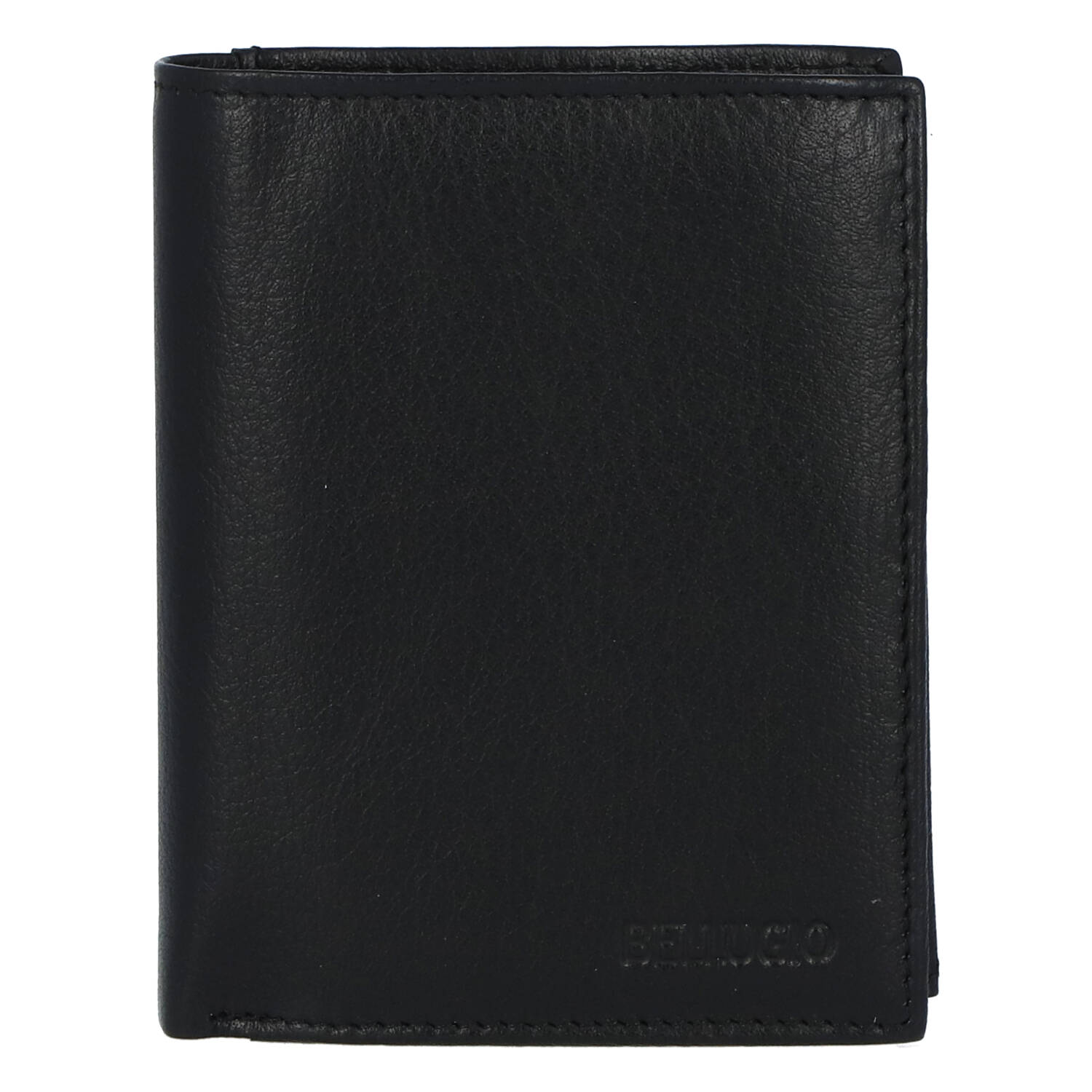 Praktická a jednoduchá pánská kožená peněženka Henrich, černá