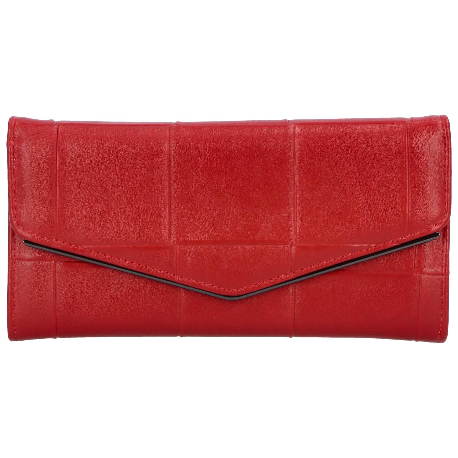 Zajímavá dámská koženková peněženka Pedrita, červená