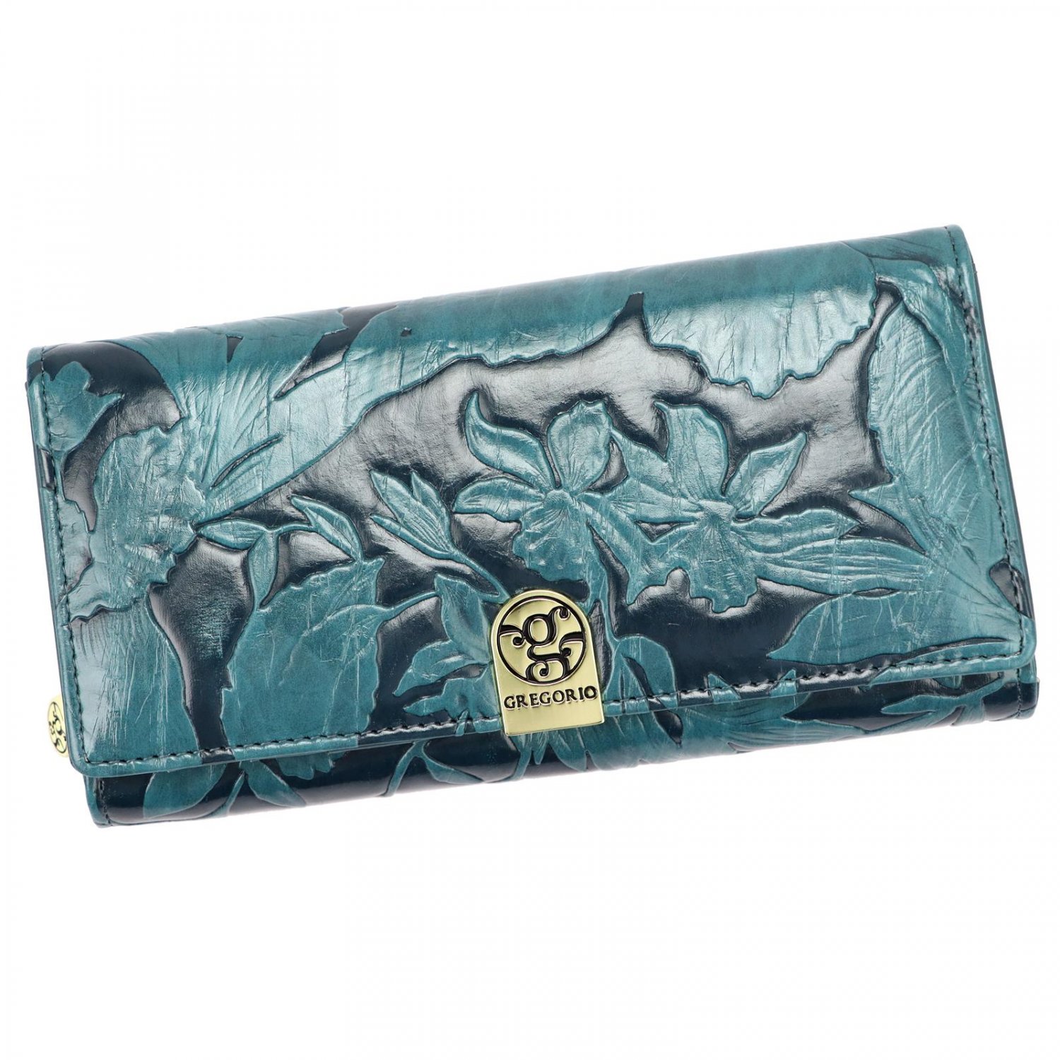 Módní dámská kožená peněženka Gregorio Azatea, modrá