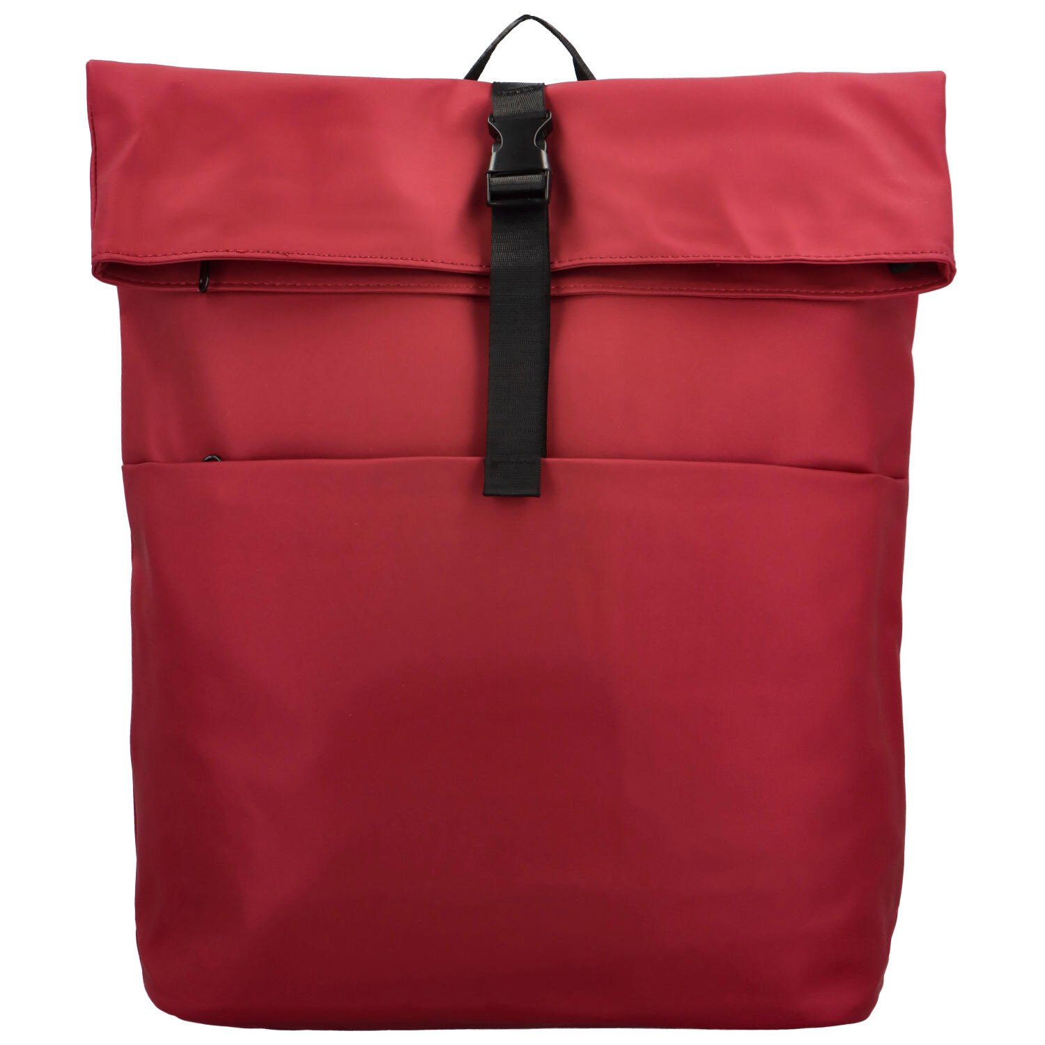 Trendy dámský pogumovaný batoh Ustym, červená