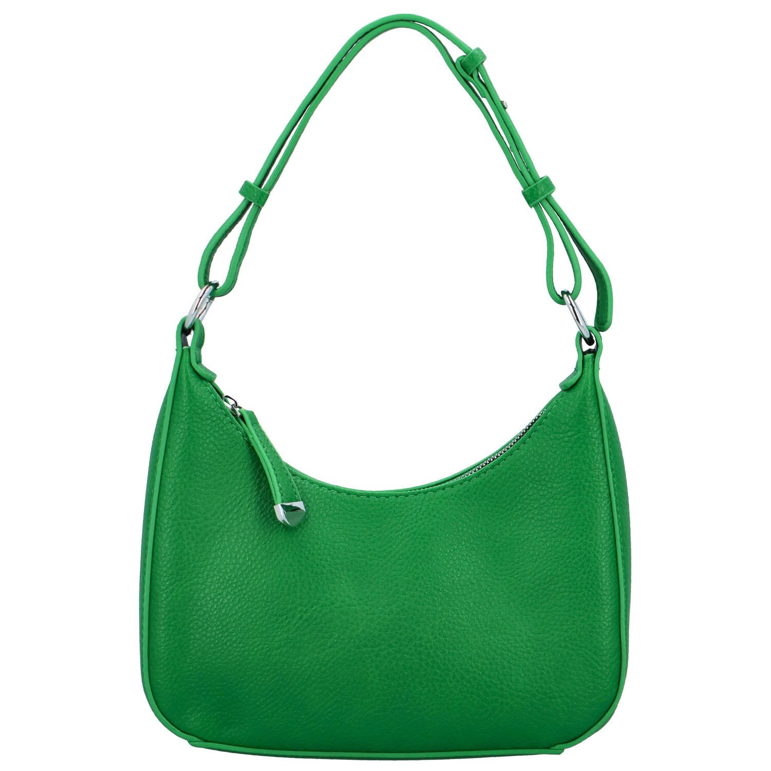 Stylová dámská koženková kabelka na rameno Pandora, zelená